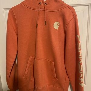 Carhartt Orange Sweater Heavyweight Cotton Blend